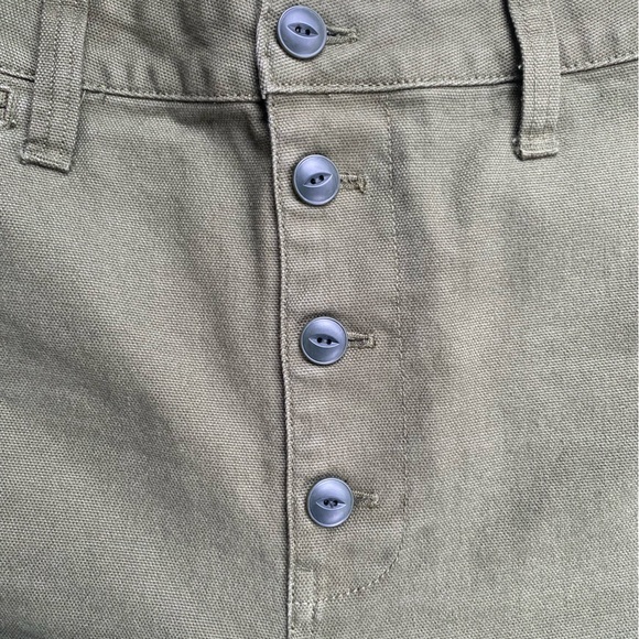 Madewell Emmett Wide Leg Crop canvas, button fly pant - Picture 8 of 8